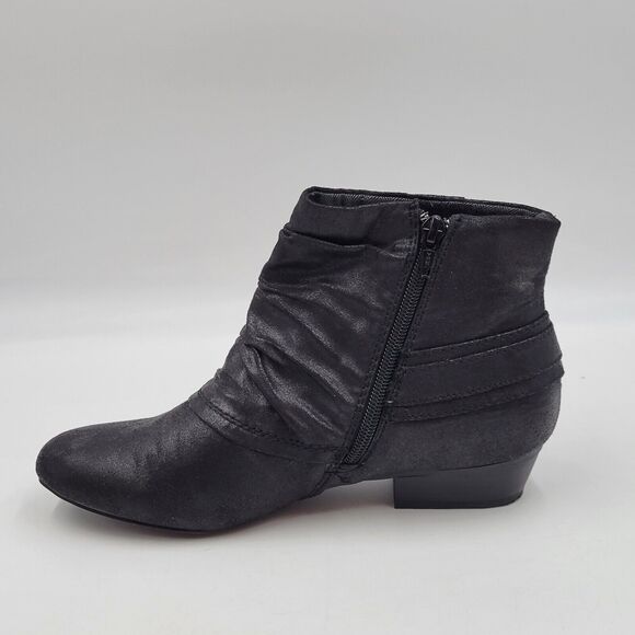 Kim Rogers Tanya Ankle Boots Booties Size 8 M Zip Faux Leather Buckle W/ Box - Picture 7 of 16